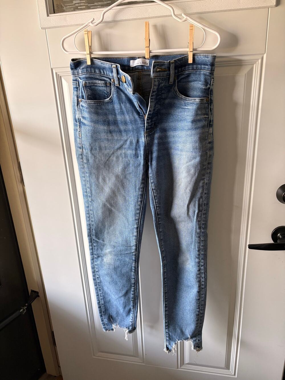 Loft High Waist Skinny Ankle